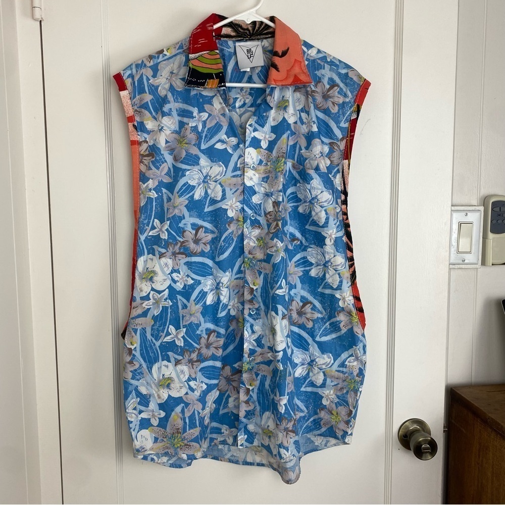 Ragged Priest RP 4 LF Floral Large Arm Hole Muscle Shirt